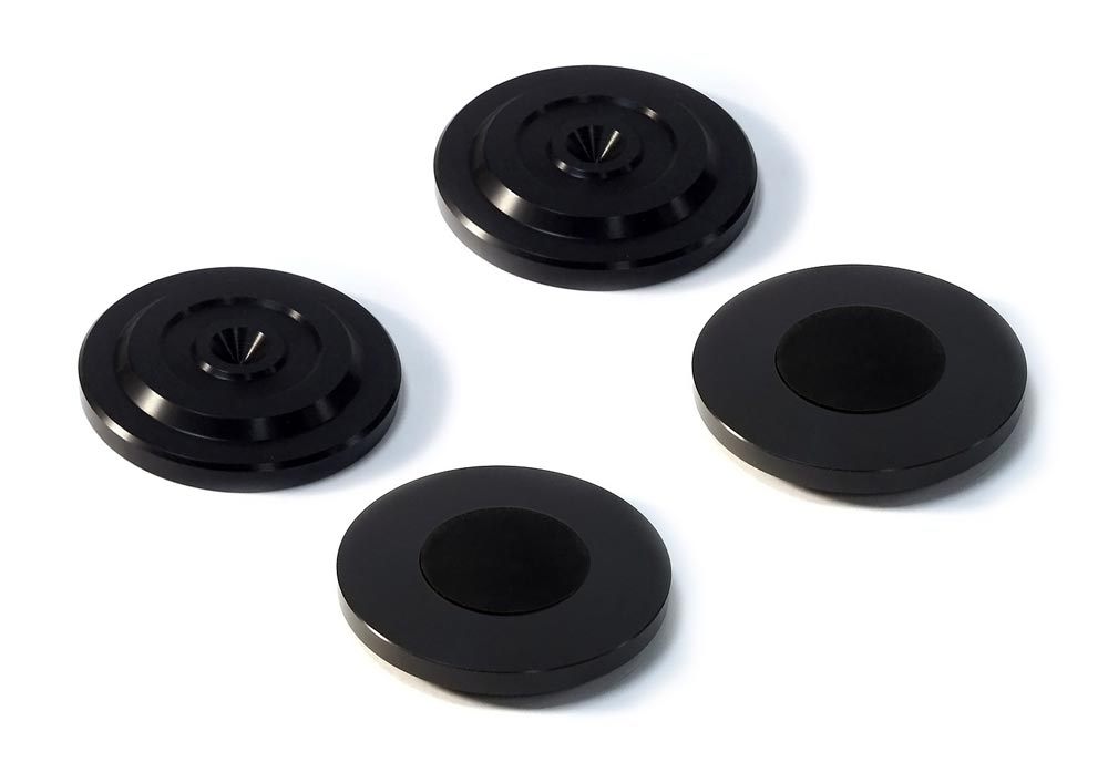 Spike protector 1 Black 
Large Set of 4