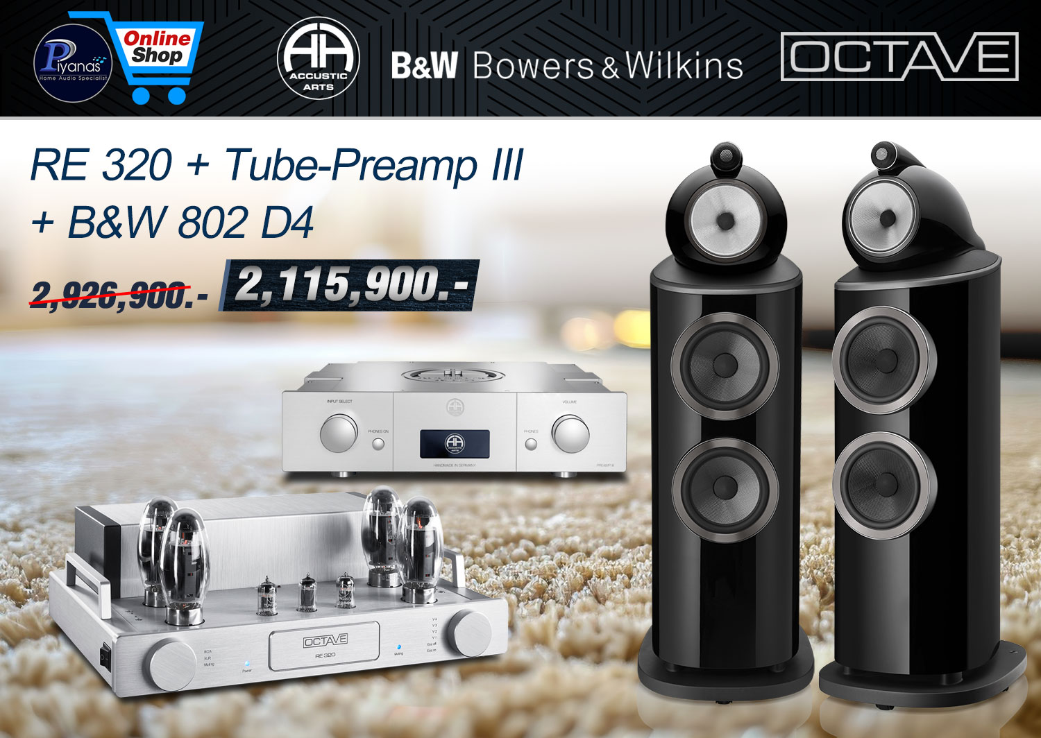 RE 320 + Tube-Preamp III
+ 802 D4