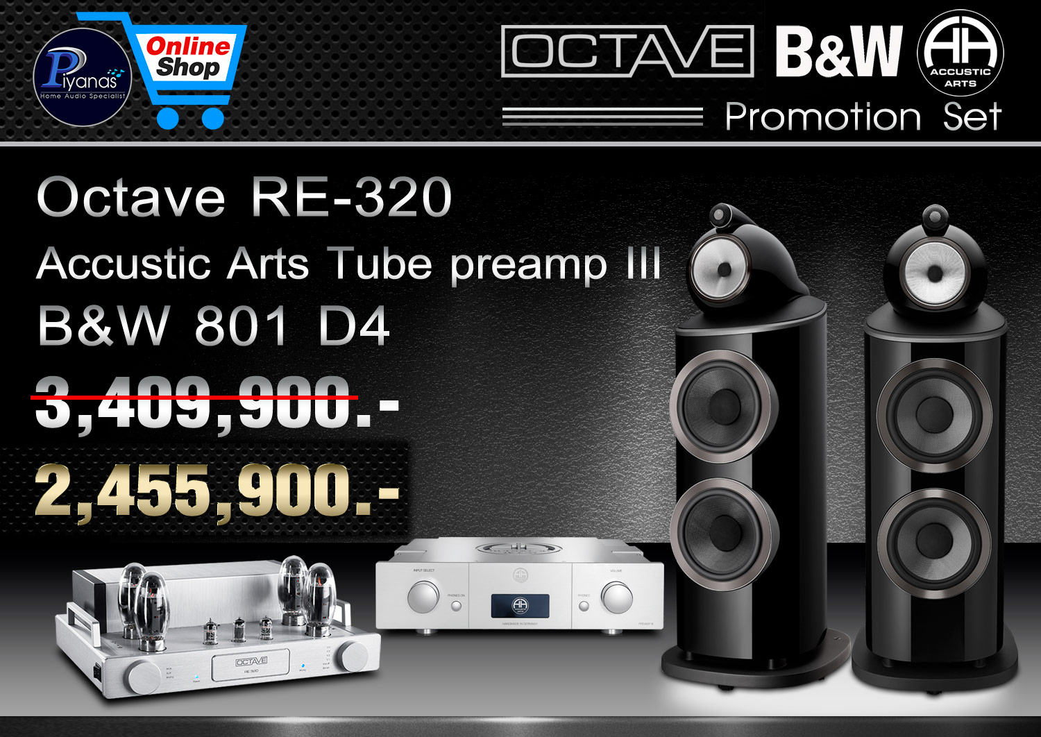 RE 320 + TUBE-PREAMP III
+ 801 D4