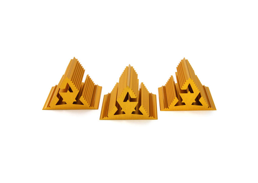 Cold Ray Fractal 7 Gold 
Set of 3