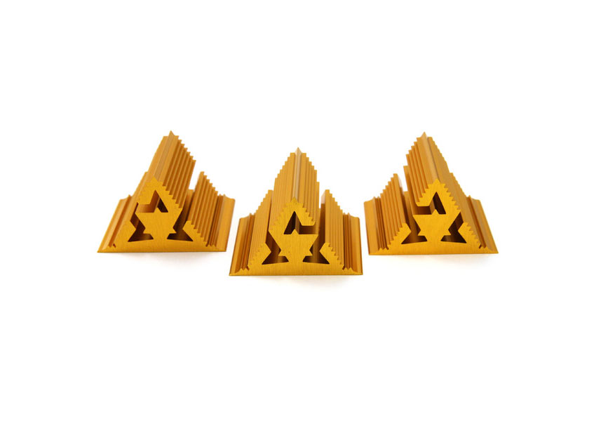 Cold Ray Fractal 7 Gold 
Set of 3