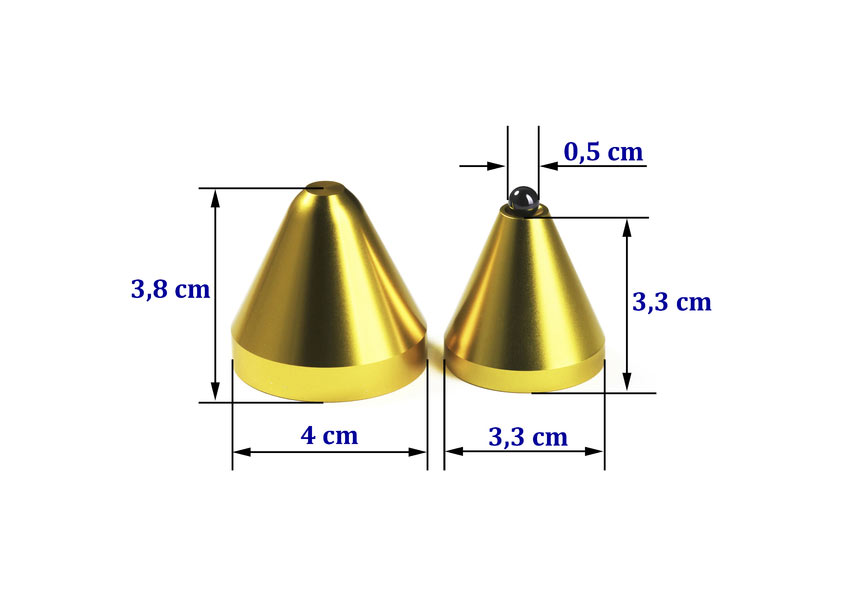 Cold Ray 3 Ceramic Gold
Set of 3