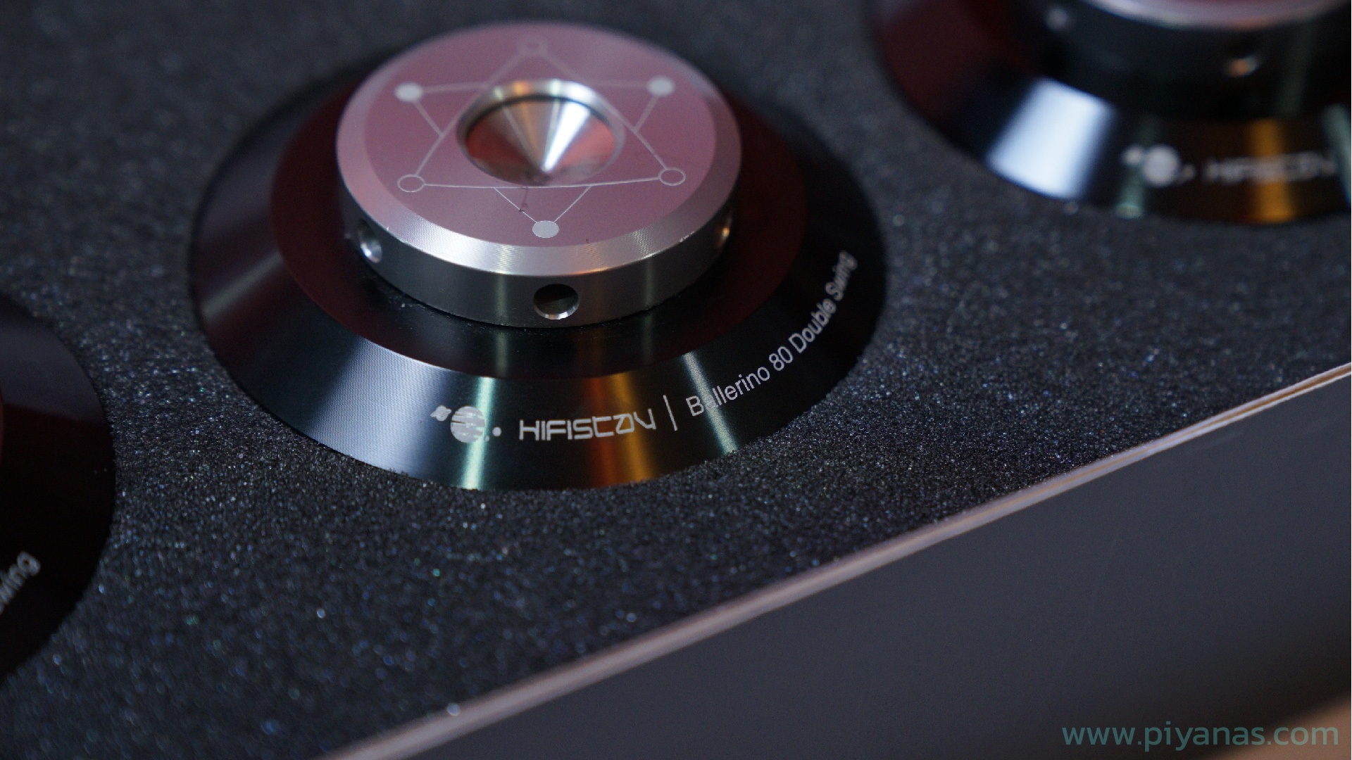 Ballerino 80 double swing (80 mm) 
Set of 8 (Black/Silver)