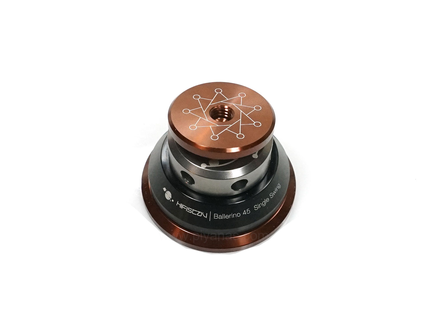 Ballerino 45 single swing (45 mm) 
Set of 4 (Black/Silver)