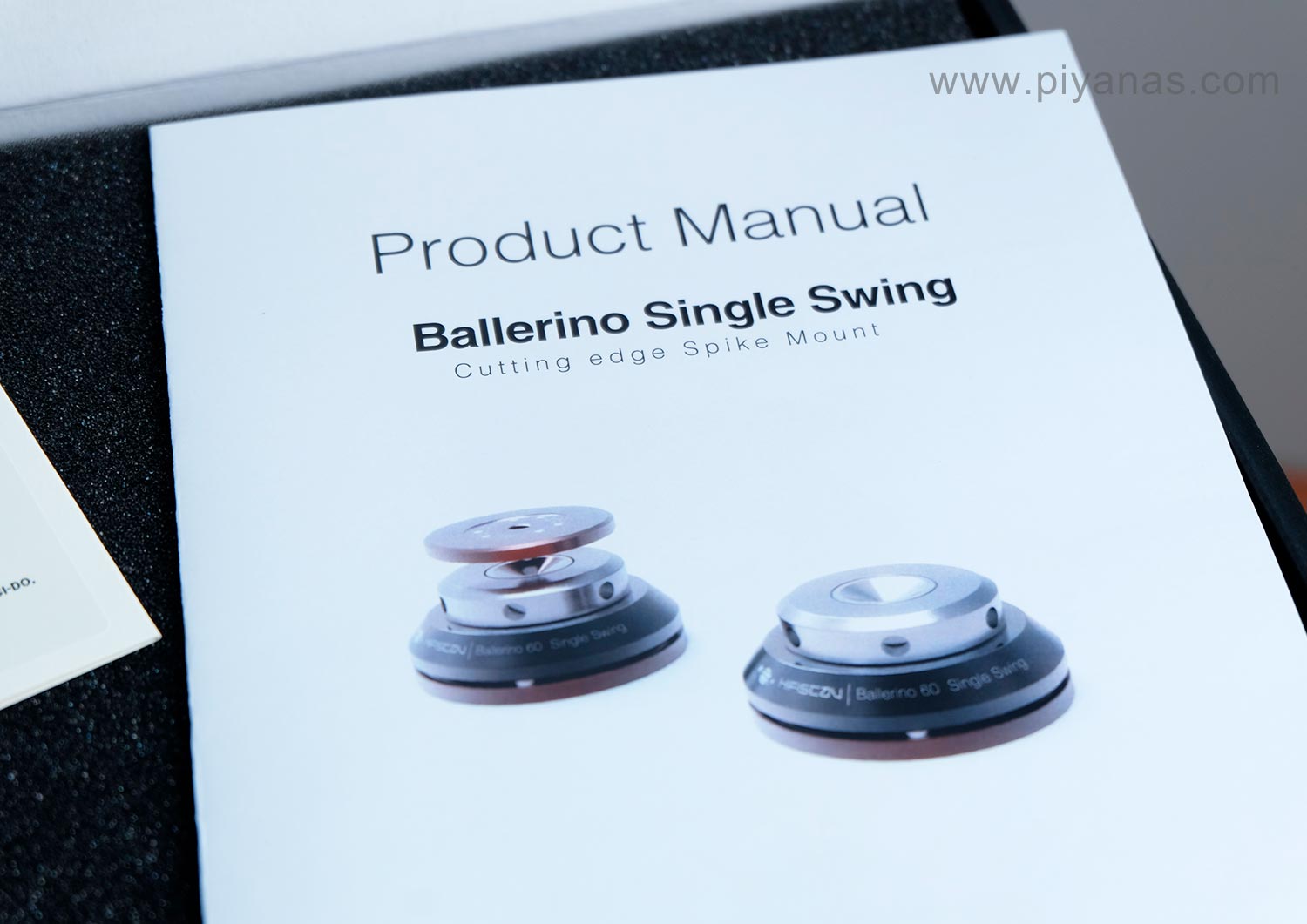 Ballerino 60 single swing (60 mm) 
Set of 4 (Black/Silver)