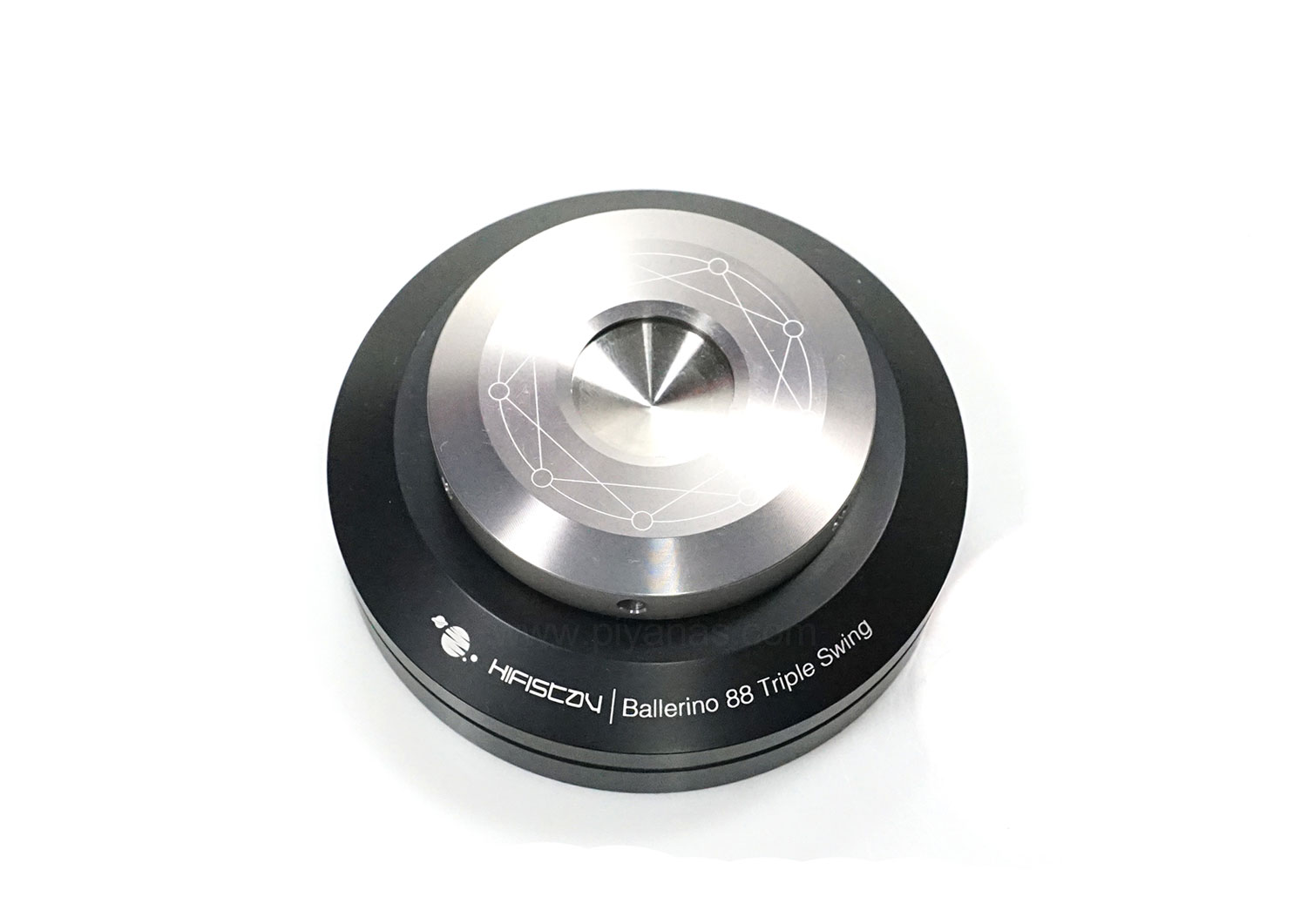 Ballerino 88 triple swing (88 mm) 
Set of 8 (Black/Silver)