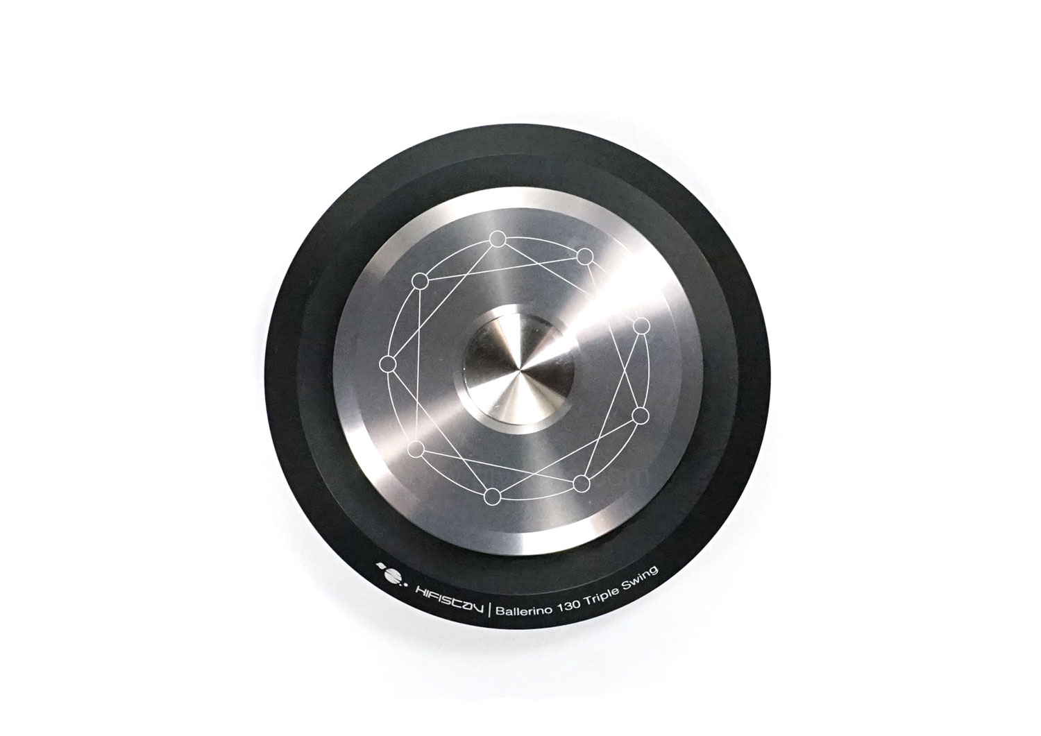 Ballerino 130 triple swing (130 mm) 
Set of 8 (Black/Silver)