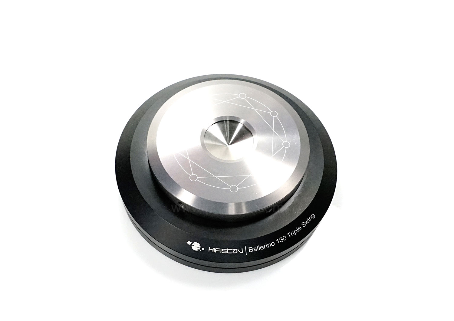 Ballerino 130 triple swing (130 mm) 
Set of 8 (Black/Silver)