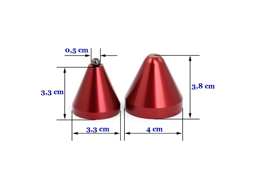 Cold Ray 3 Ceramic Red
Set of 3