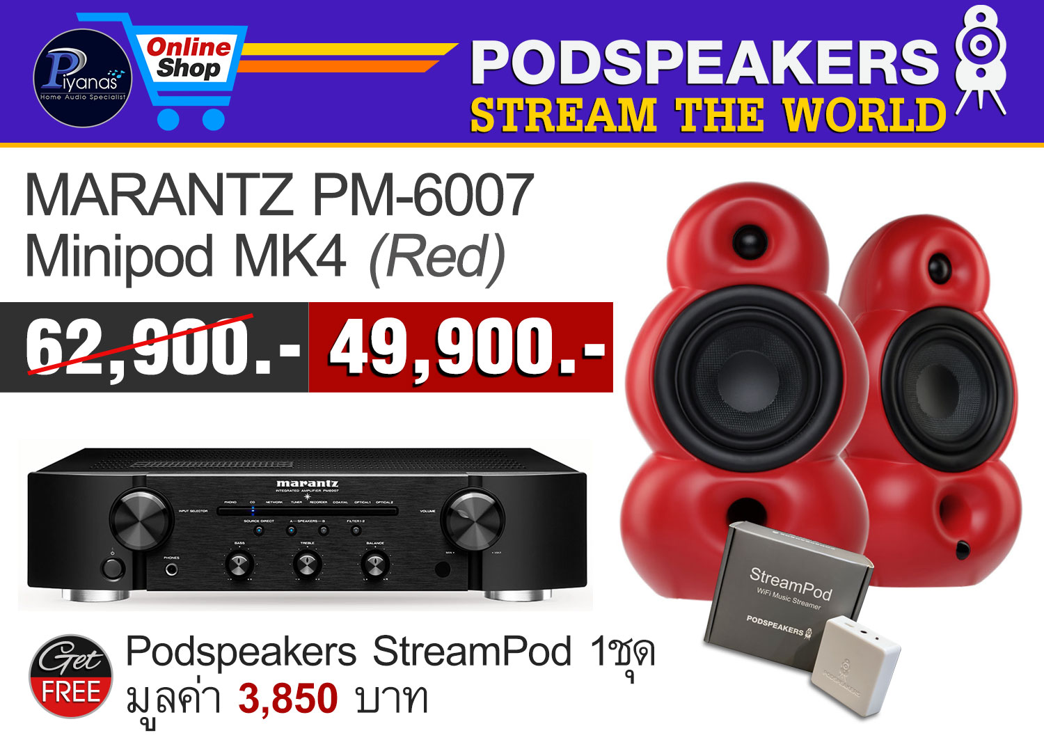 Minipod MK4 (Red) + PM-6007
