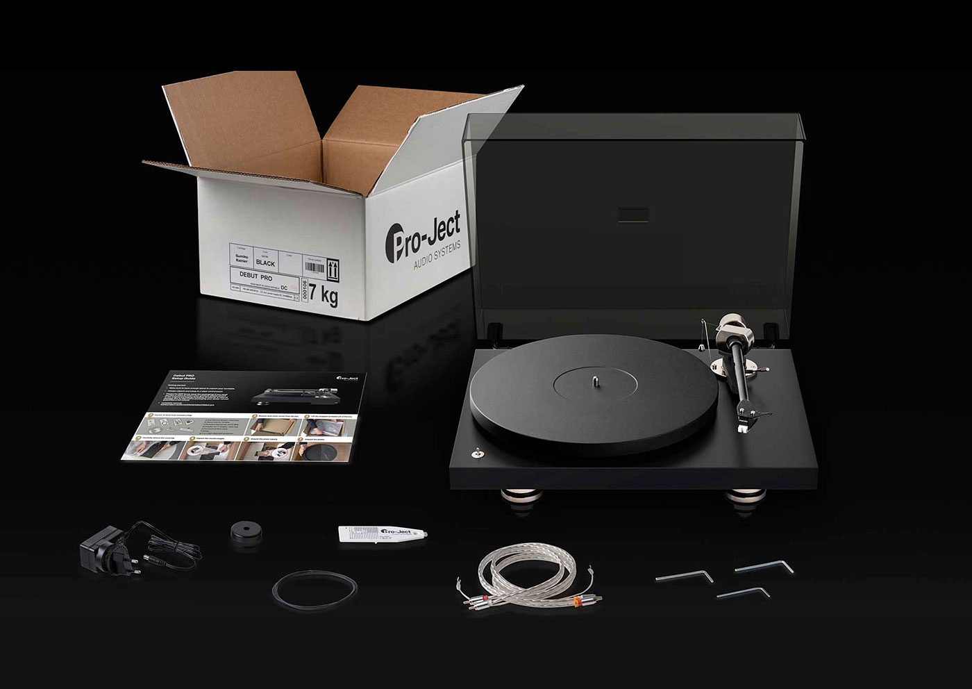 Debut Pro (Satin Black)
(พร้อมหัวเข็ม Pick It Pro)
