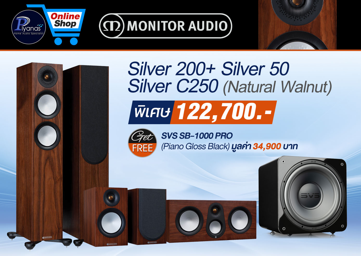 Silver 200 / Silver 50
Silver C250 (Natural Walnut)