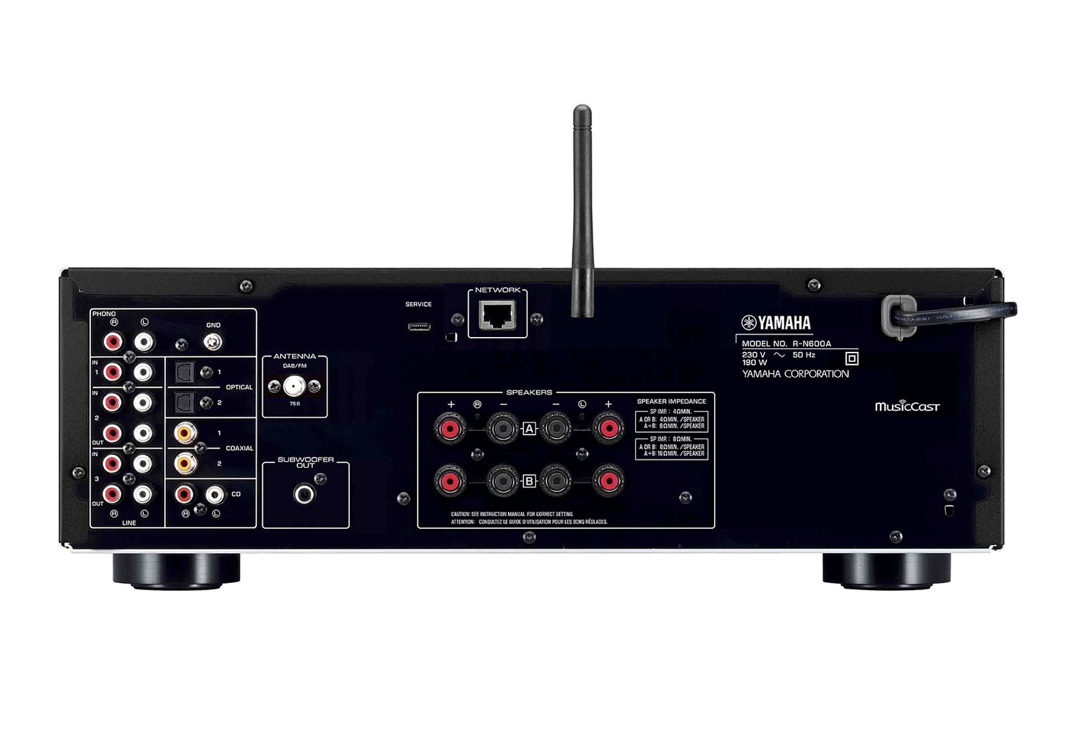 R-N600A (Black) + B&W 607 S3 (Oak)
