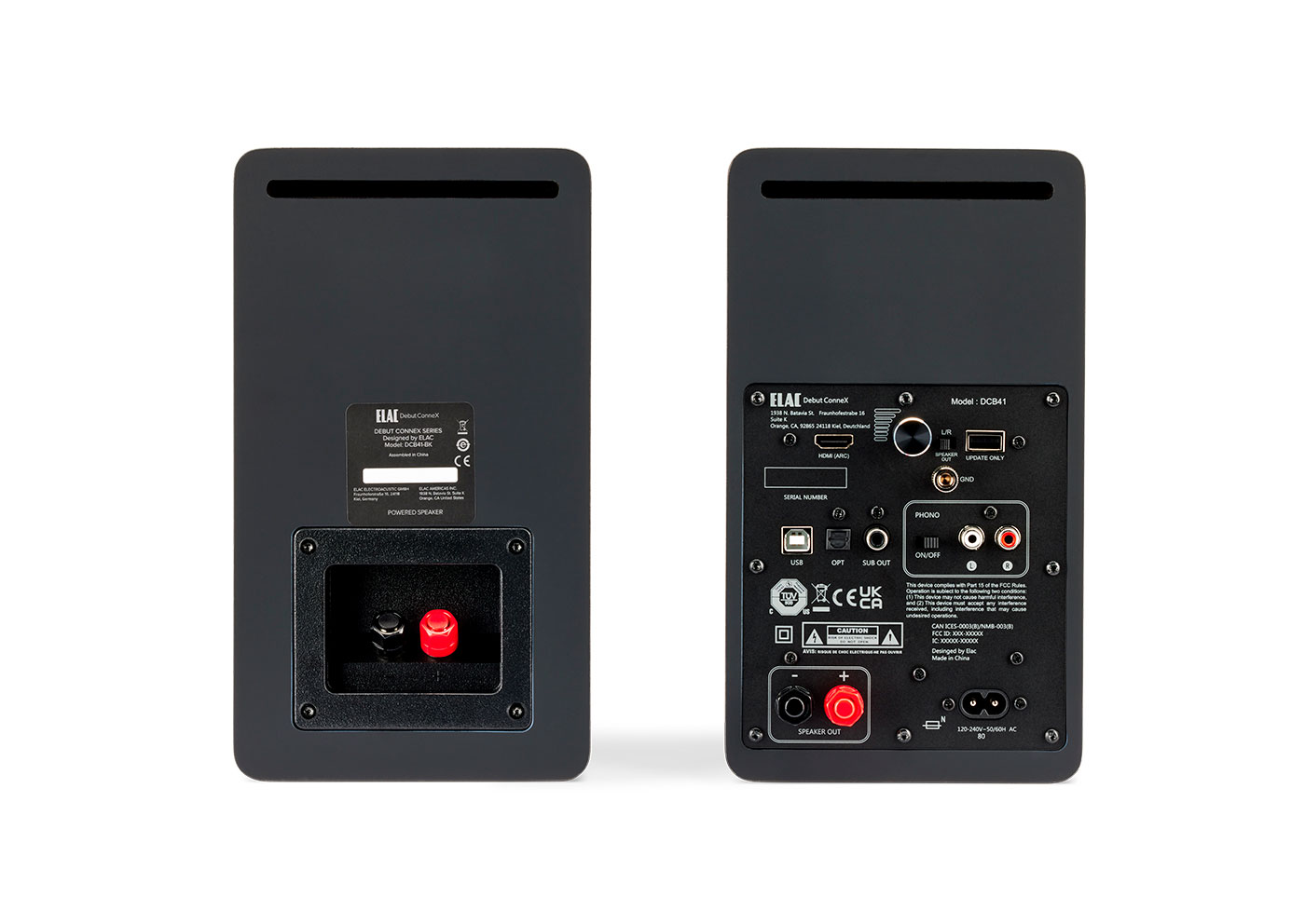 Debut Connex Dcb-41 
Powered Speakers (Walnut)