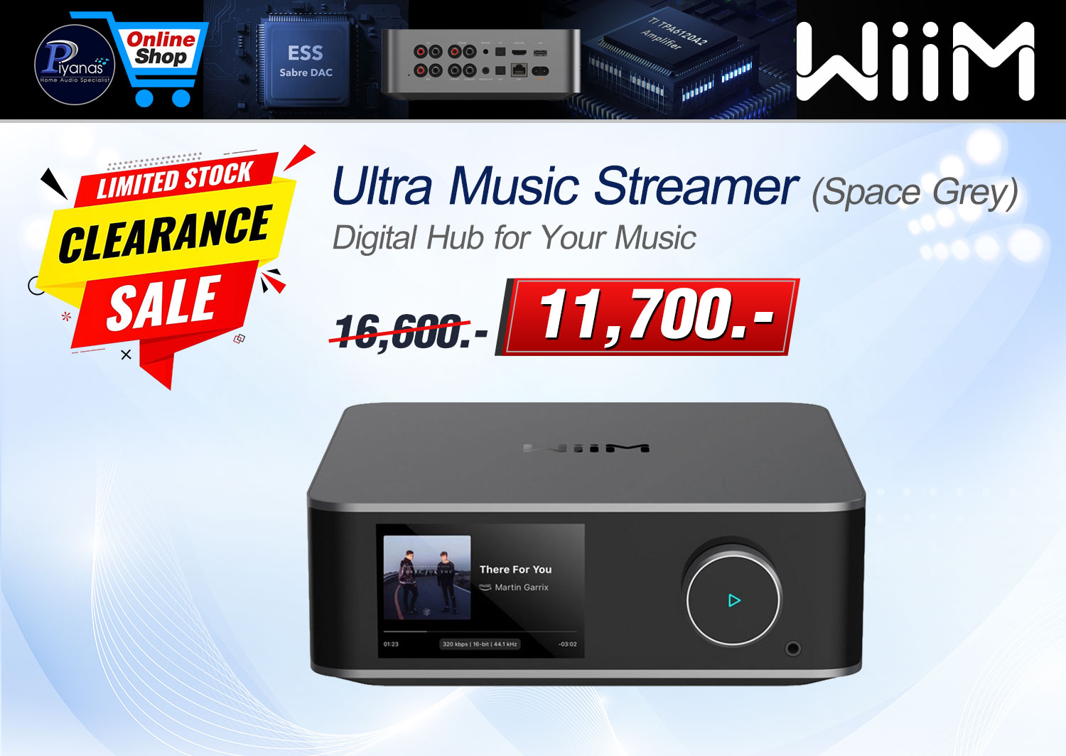 WiiM Ultra Music Streamer (Space Grey)