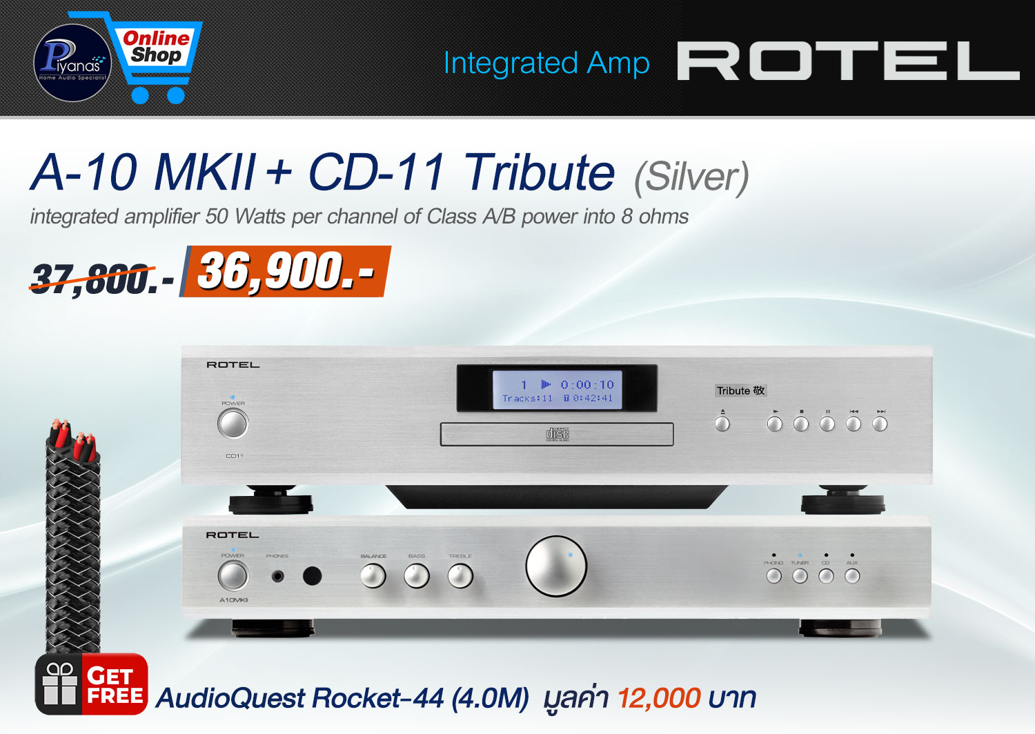 A-10 MKII + CD-11 Tribute (Silver)