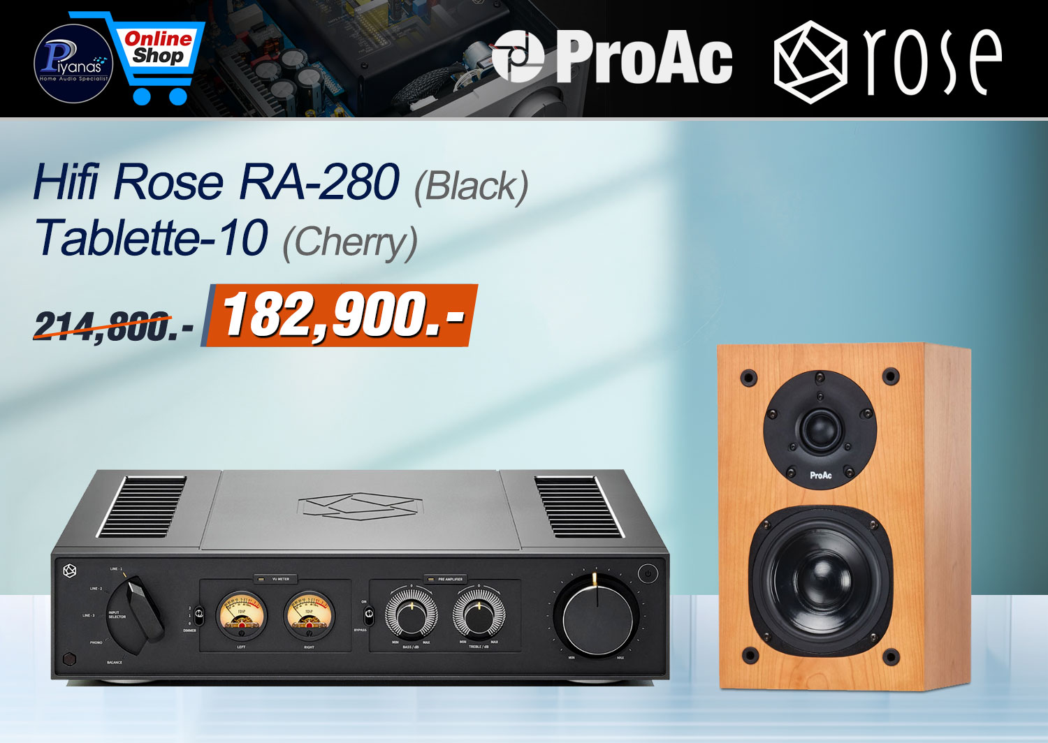 RA-280 (Black) +
Tablette-10 (Cherry)