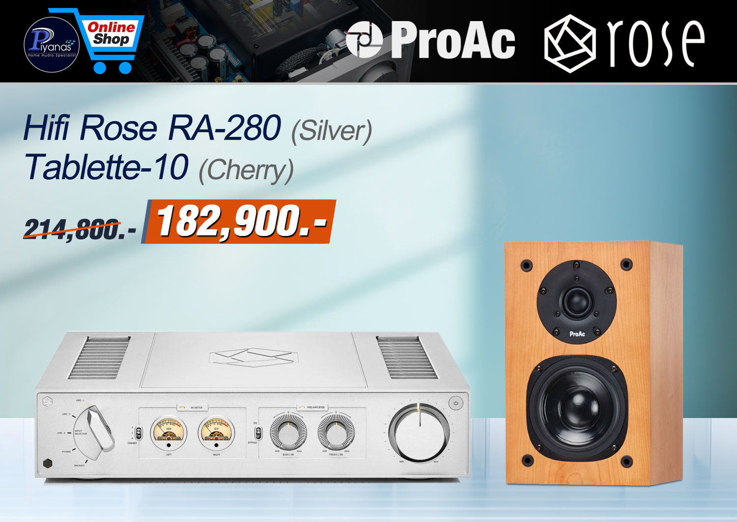 RA-280 (Silver) +
Tablette-10 (Cherry)