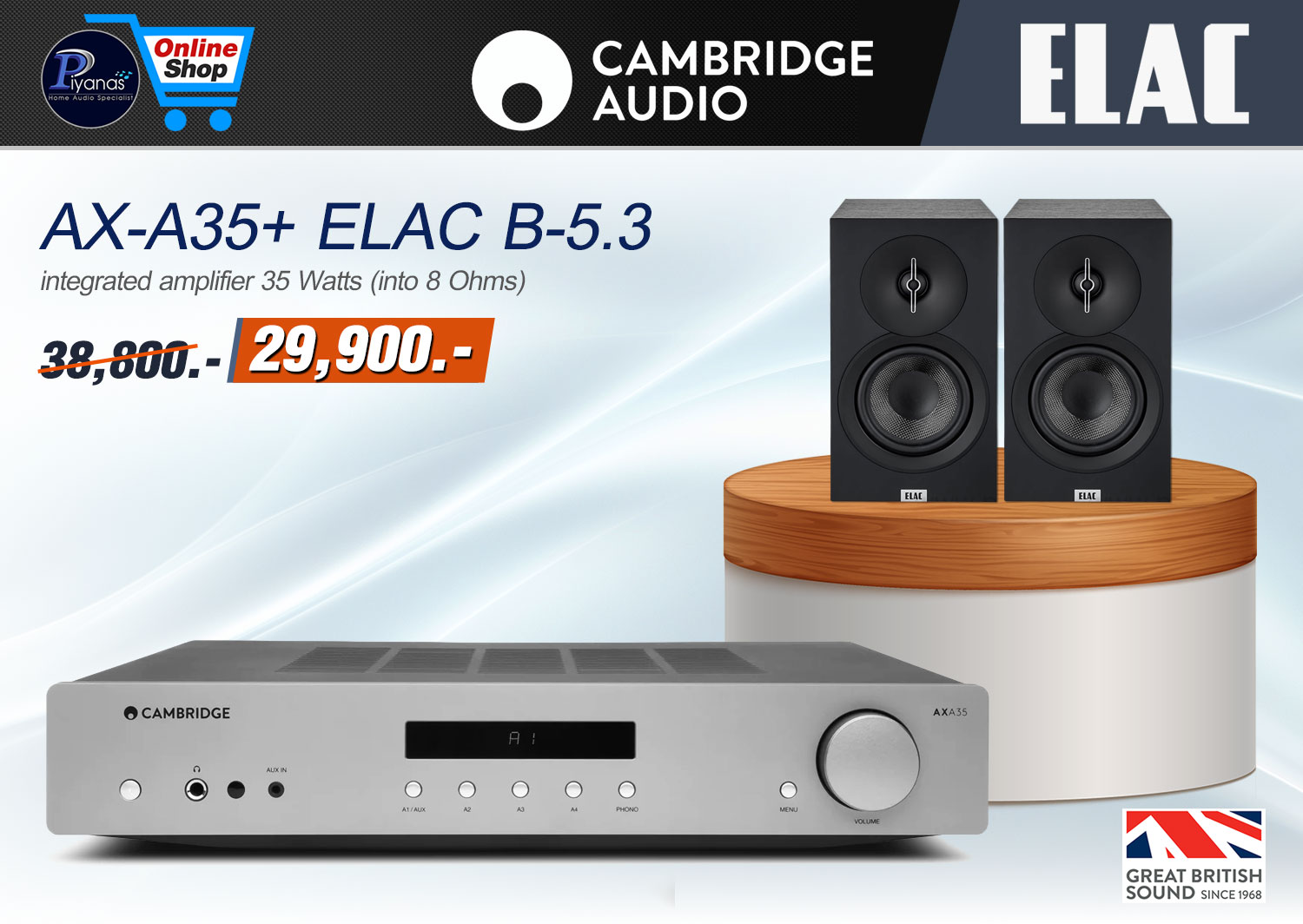 AX-A35 + Elac B-5.3