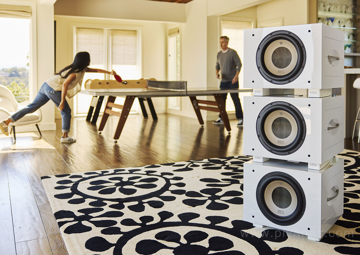 S-850 Stacks 6 ลูก 
(Gloss White)