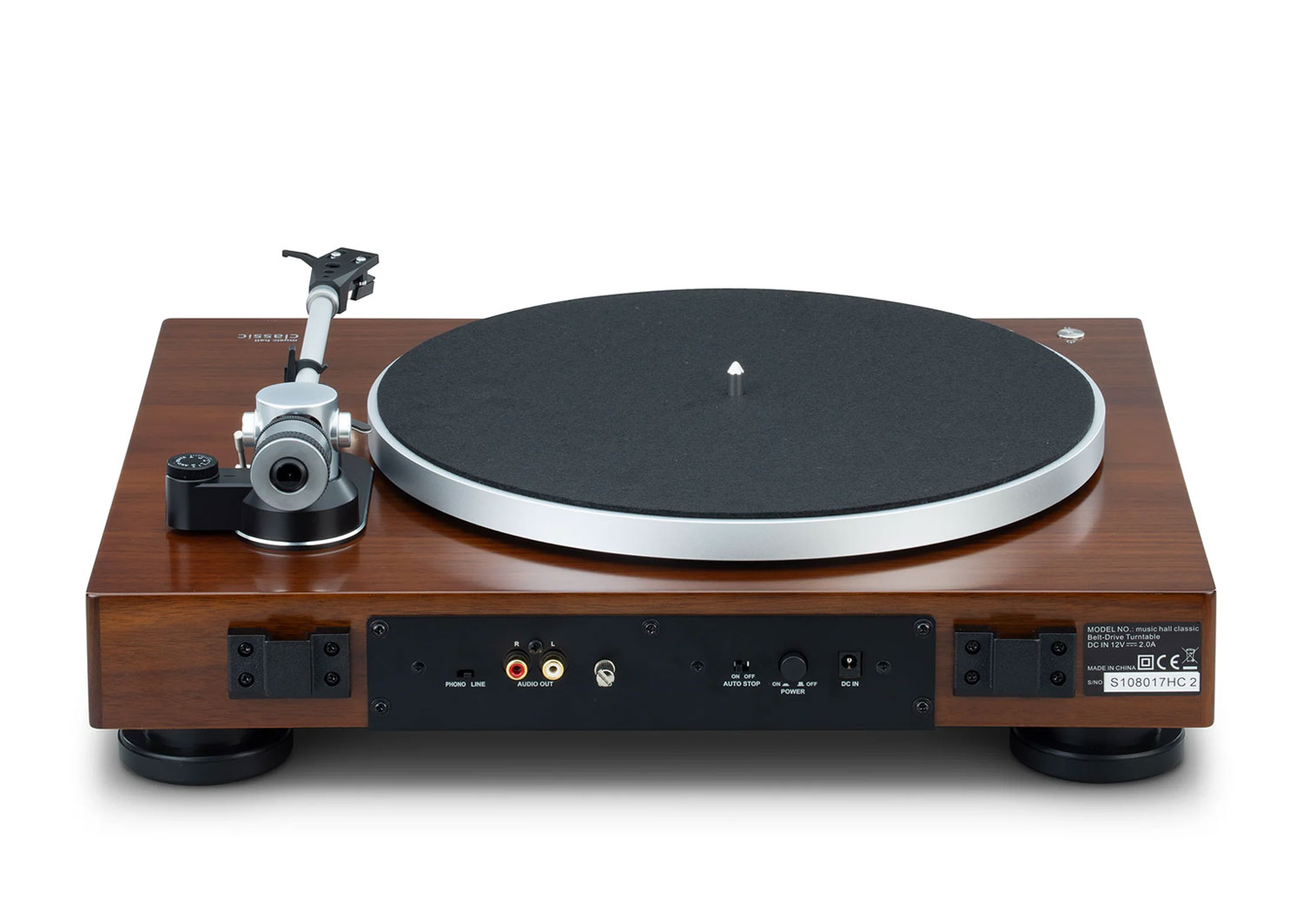 Classic (พร้อมหัวเข็ม Music Hall รุ่น Spirit MM) (Dark Walnut)