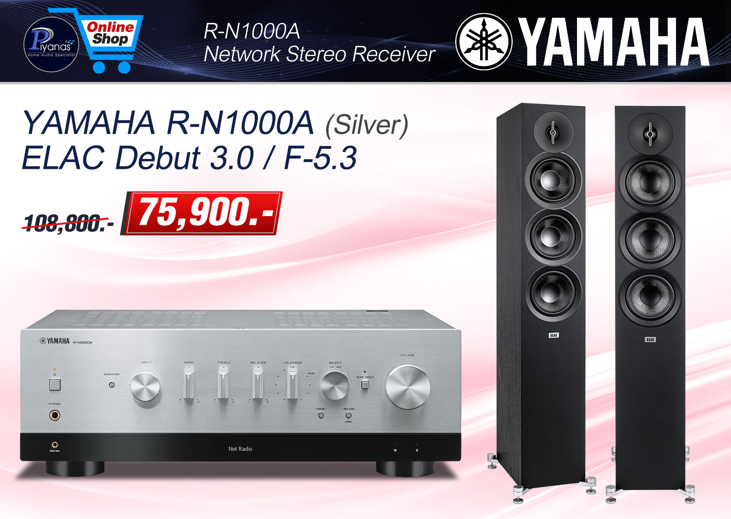 R-N1000A (Silver)+Elac Debut 3.0 / F-5.3